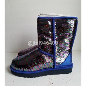 Ugg Classic Short Navy Sequin Boot Womens Size 9 - Price Non Negotiable